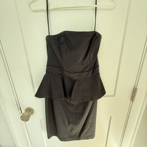 White House Black Market Strapless Black Dress